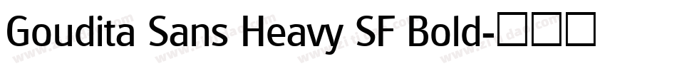 Goudita Sans Heavy SF Bold字体转换